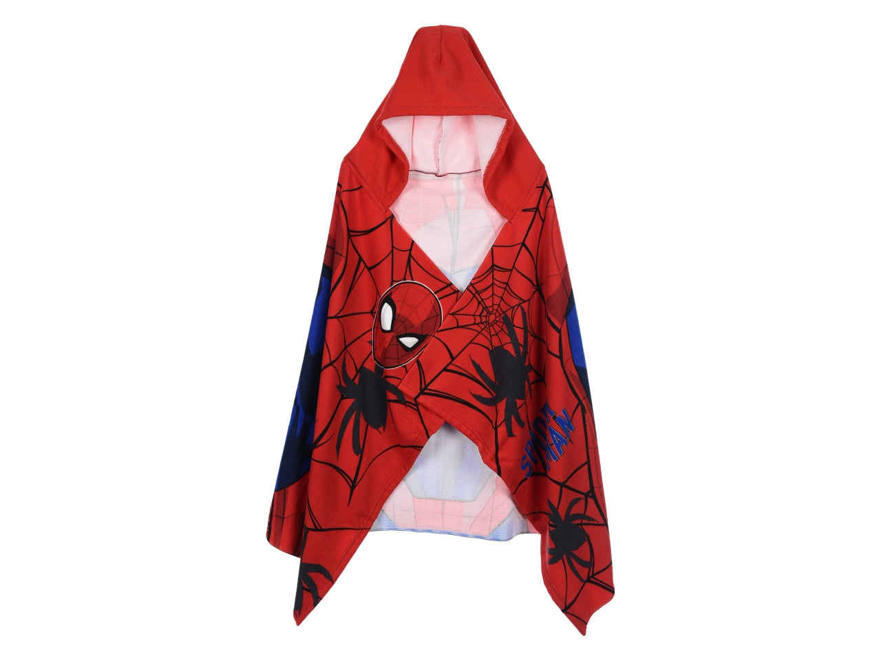 Spiderman telo mare con cappuccio rosso $