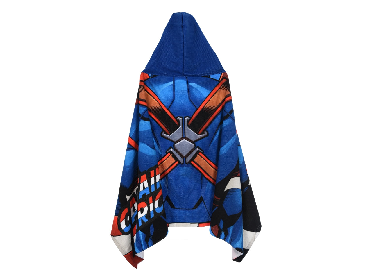 Avengers classic telo mare con cappuccio blu $