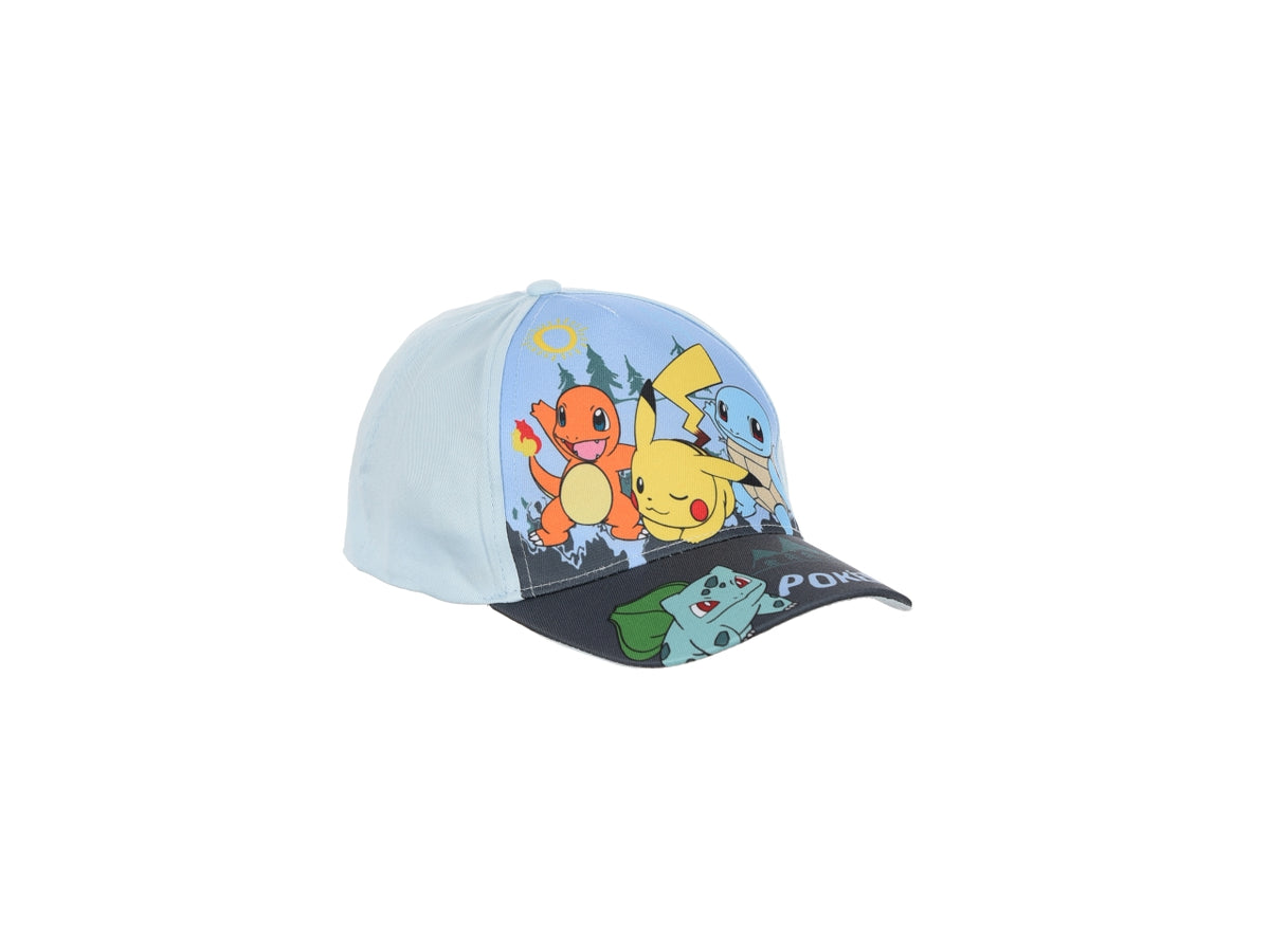 Pokemon cappello con visiera taglie 52 e 54 in colori assortiti