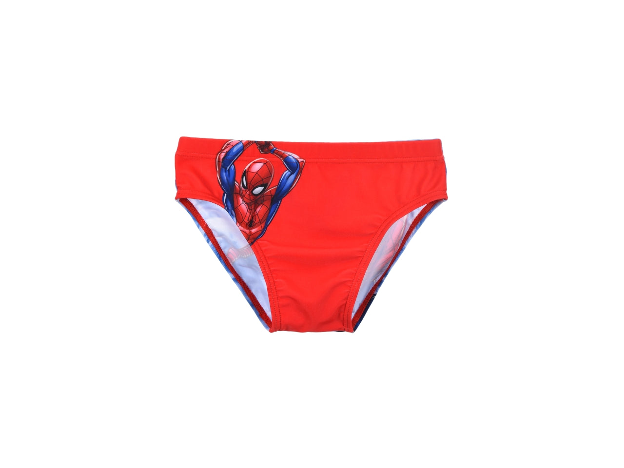 Spiderman costume mare slip taglie dalla 3 alla 8 anni colore rosso