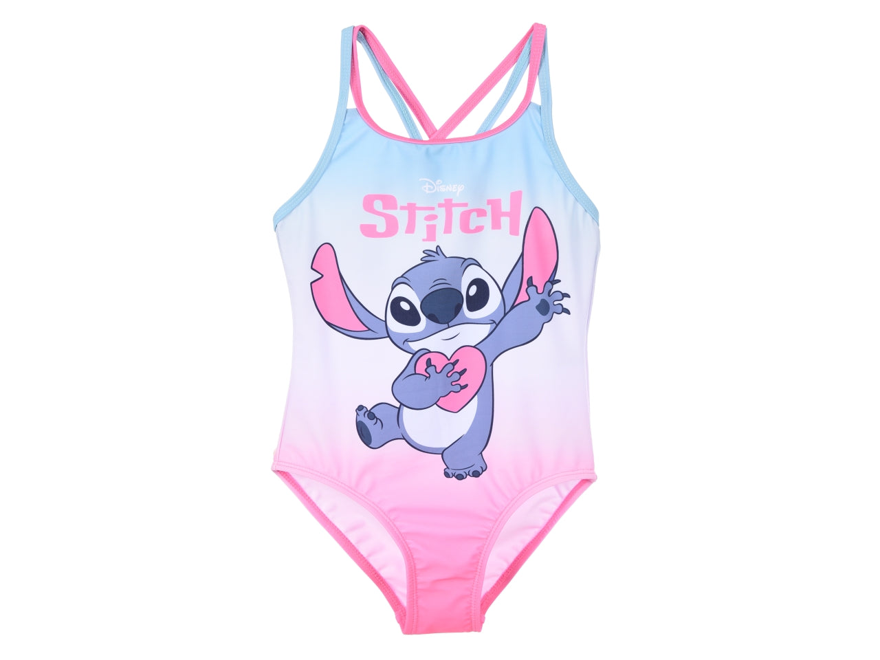 Lilo e stitch costume mare intero taglie dalla 6 alla 12 anni blu