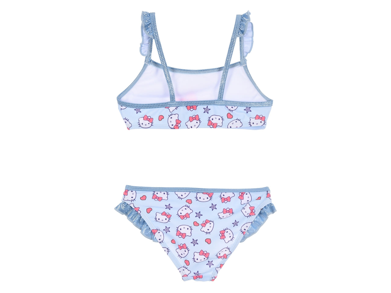 Hello kitty costume mare bikini taglie dalla 3 alla 8 anni blu