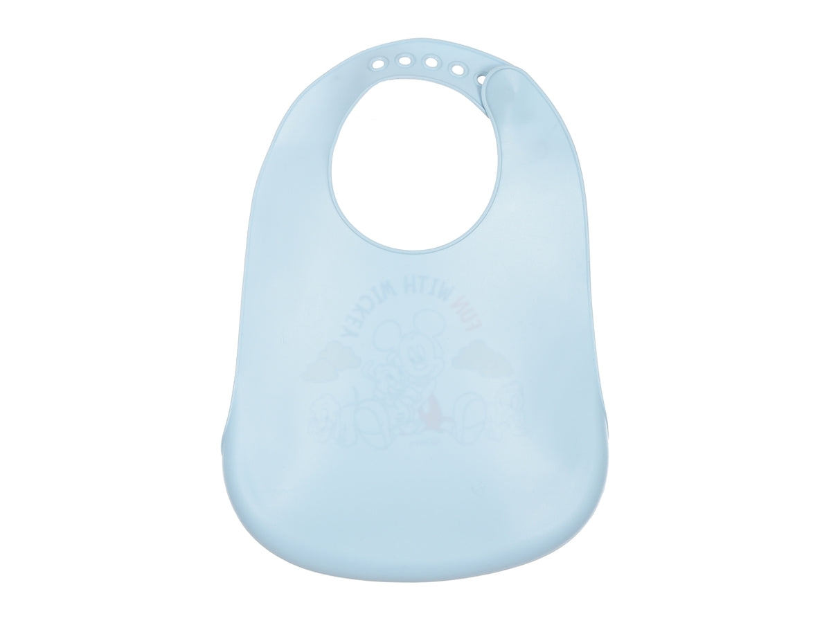 Mickey bavetta in silicone blu 30x23cm $