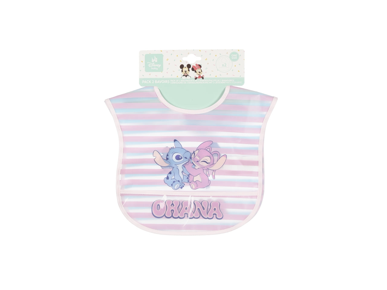 Lilo e stitch set 2 bavette in eva