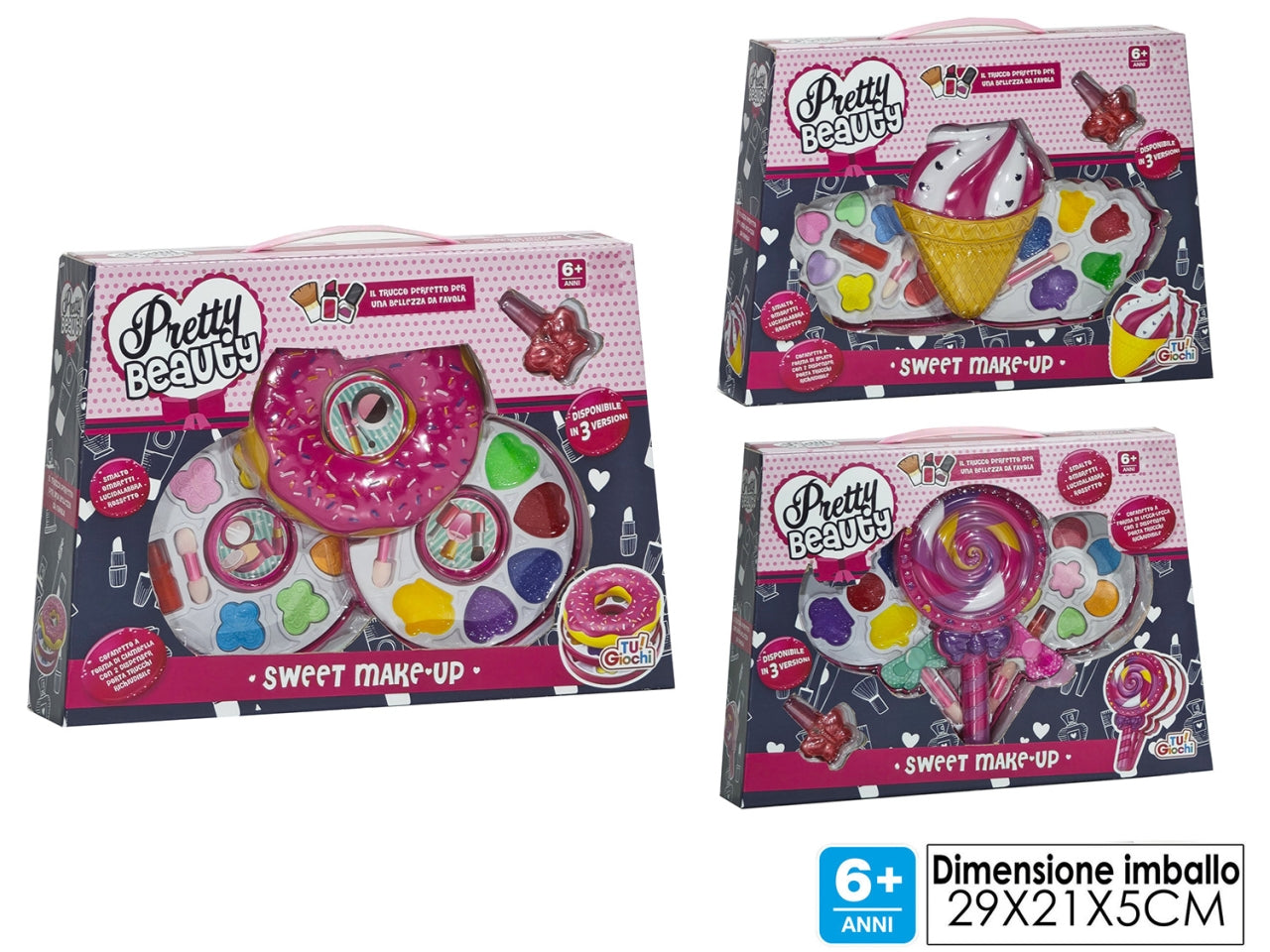 Pretty beauty sweet makeup 3assortiti