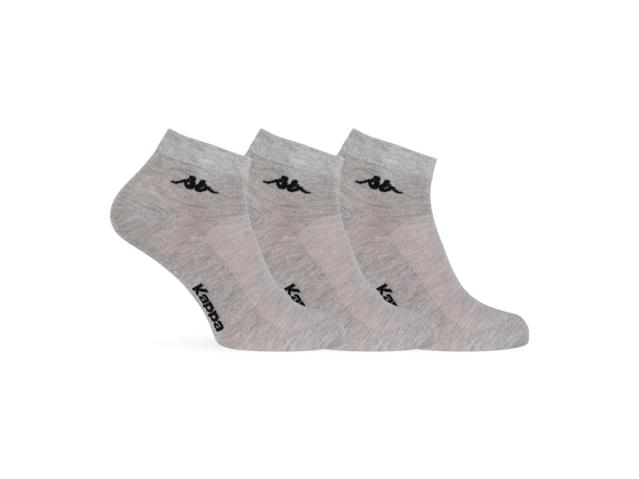 Minicalza da uomo maglia jersey e traforo in cotone set da 3 paia grigio chiaro tg 39/42