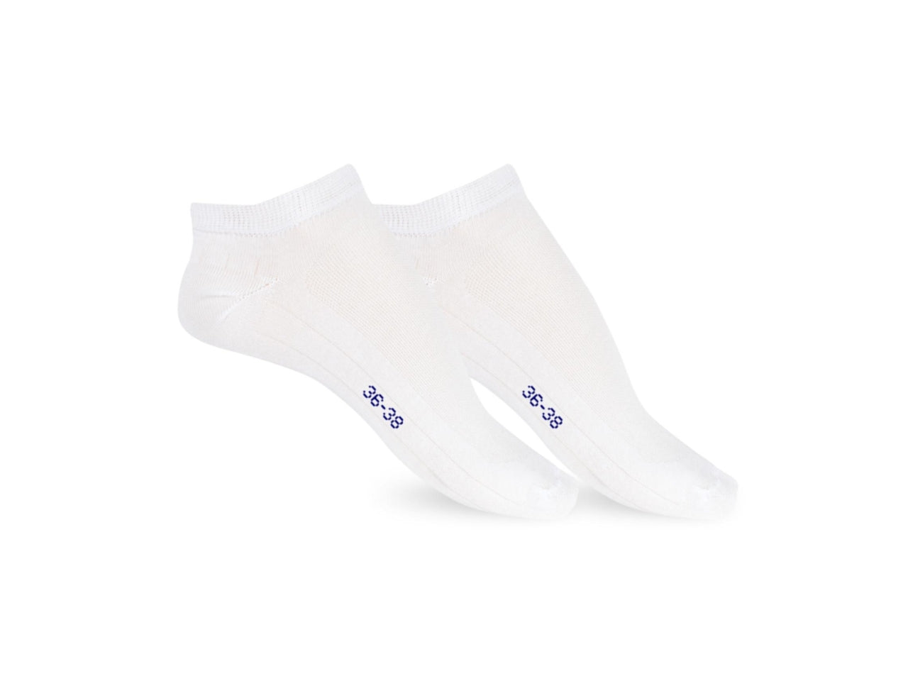 Calza fantasmino da donna maglia jersey e traforo in cotoneset da 2 paia bianco tg 36/38
