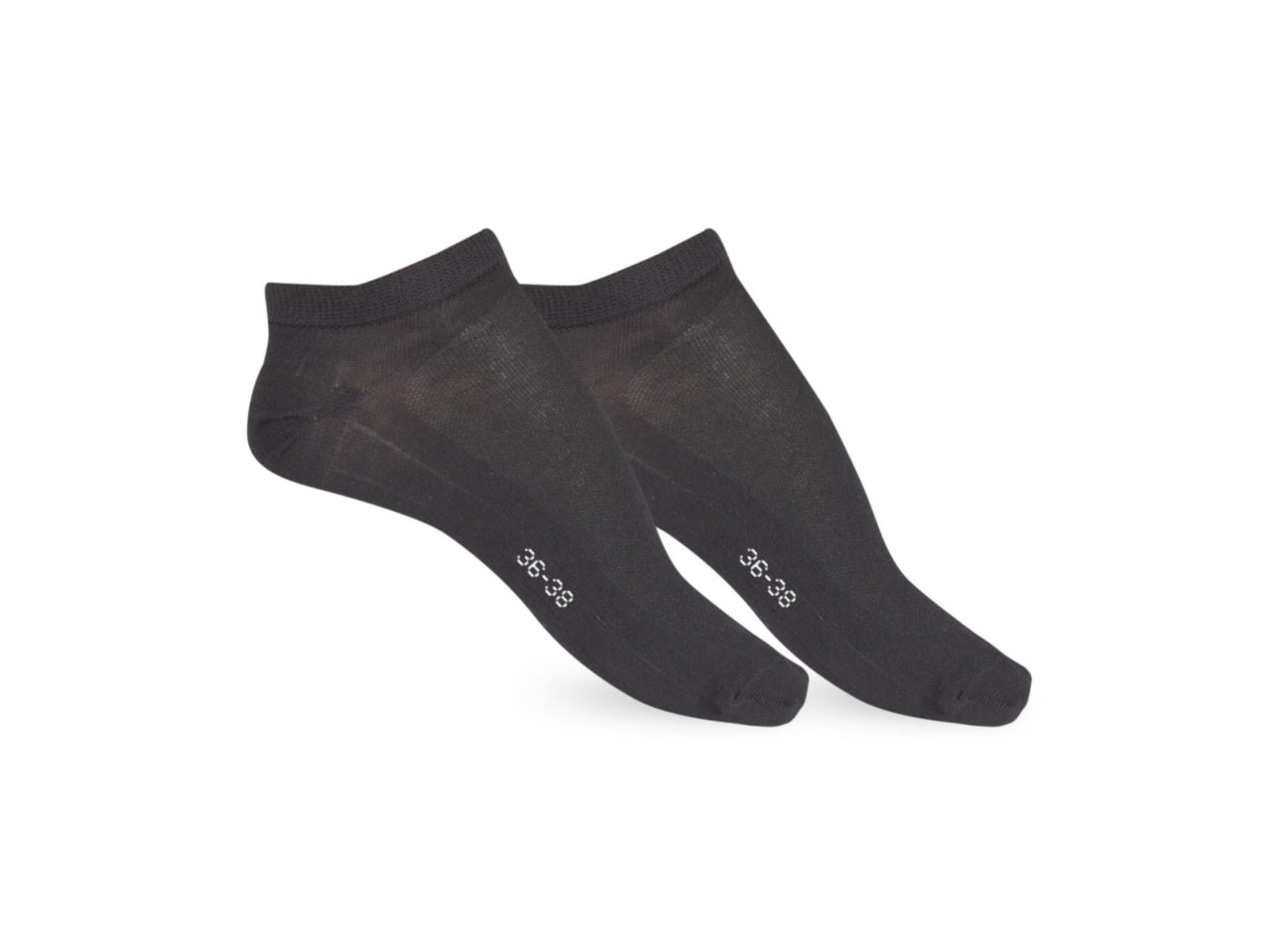 Calza fantasmino da donna maglia jersey e traforo in cotoneset da 2 paia nero tg 36/38