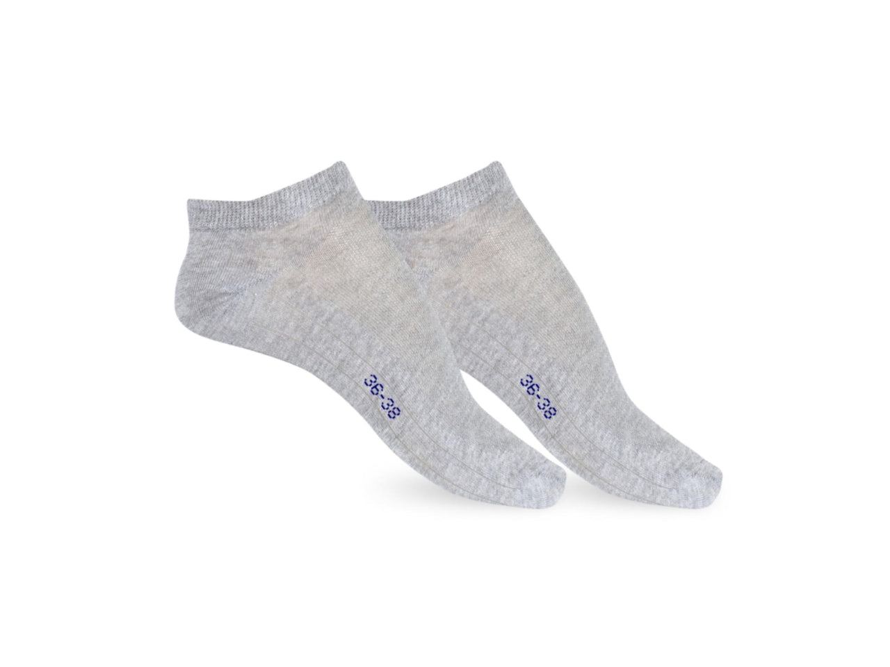 Calza fantasmino da donna maglia jersey e traforo in cotoneset da 2 paia grigio c. tg 36/38
