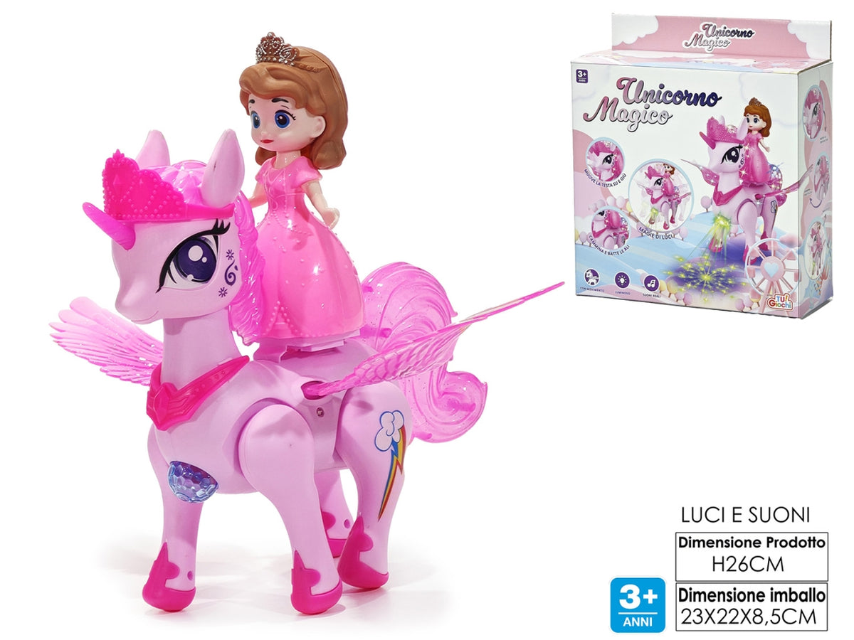 Gioco unicorno luci suoni movimento