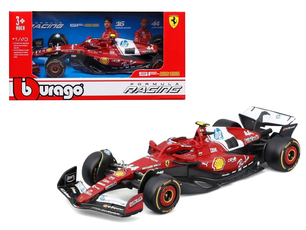 Auto F1 Ferrari Sf-25 Laclerc 1:43