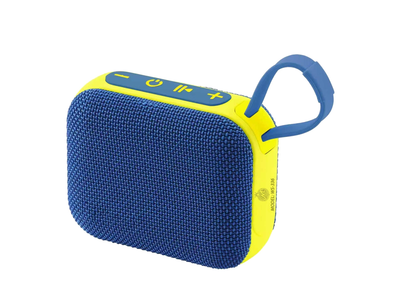 Rectangle speaker fm 10x8,2cm blu/giallo
