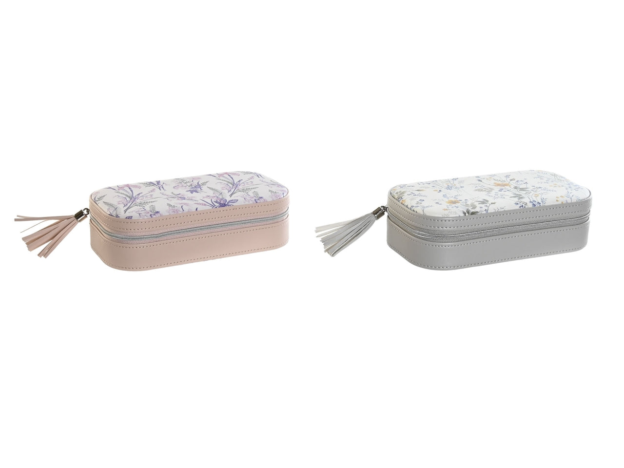 Porta gioielli con specchio in vetro 18,5x10x5cm in 2 assortimenti