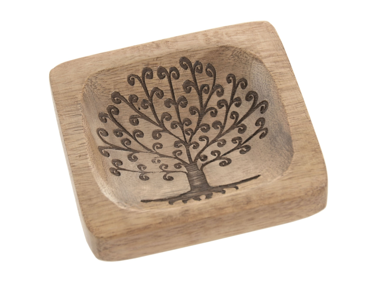 Vassoio svuota tasche mango 10x2x9cm albero della vita