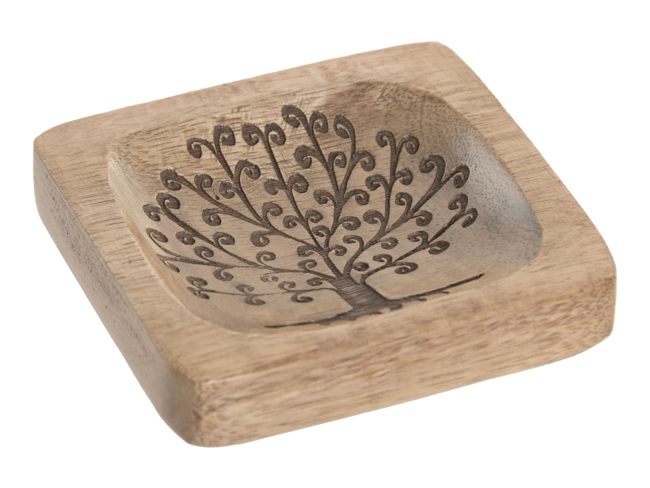 Vassoio svuota tasche mango 10x2x9cm albero della vita