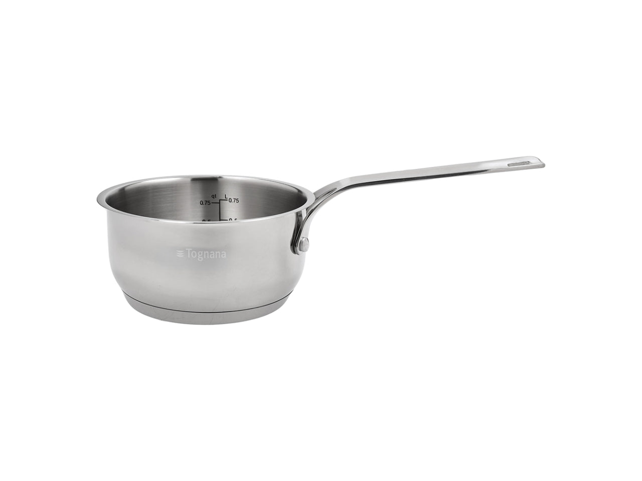Iconiqa casseruola in acciaio inox 16cm con manico, adatta per tutti i piani cottura