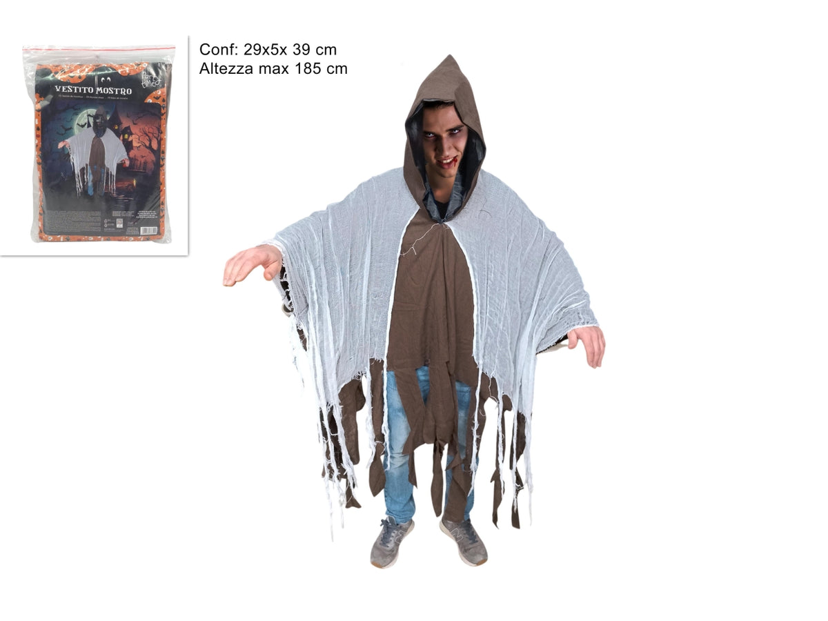 Costume per adulto da mostro marrone