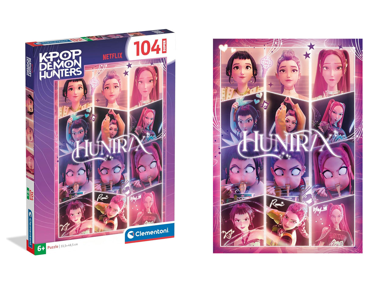 Puzzle da 104 pezzi super eroi Kpop Demon Hunters