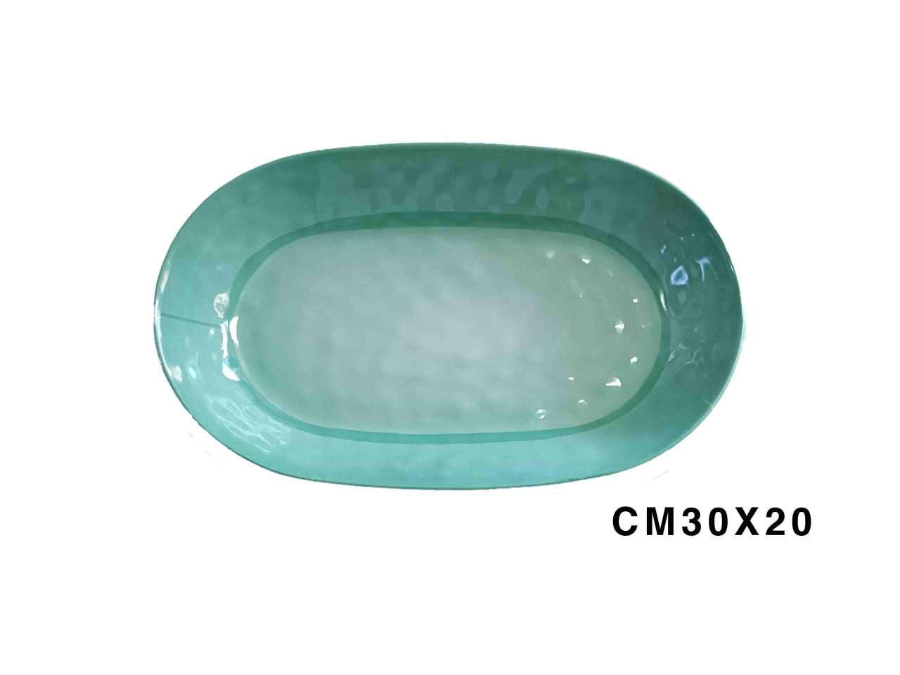 Vassoio ovale in melamina Unicolore 30x20cm in colori assortiti
