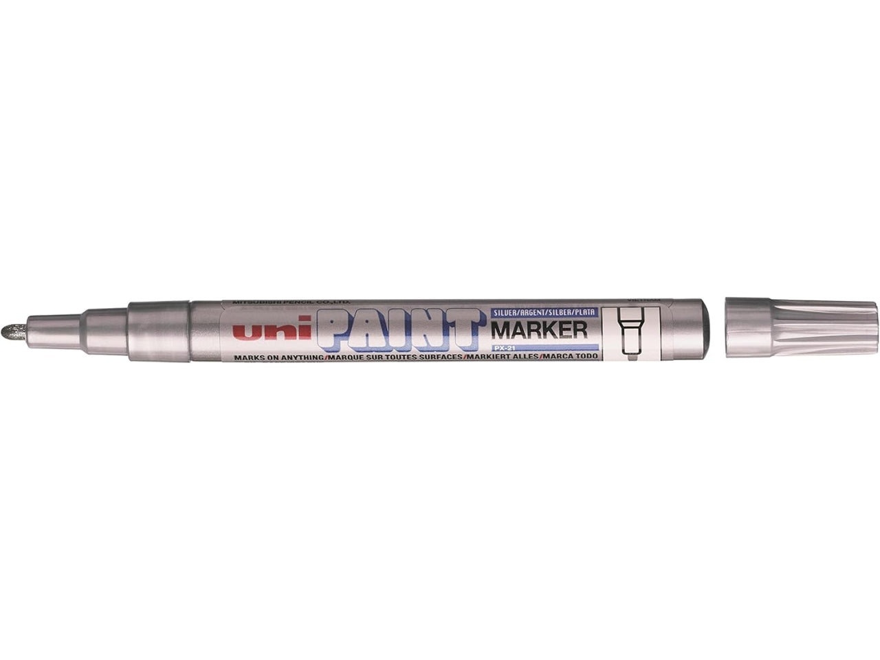 Paint marcatore punta fine argento