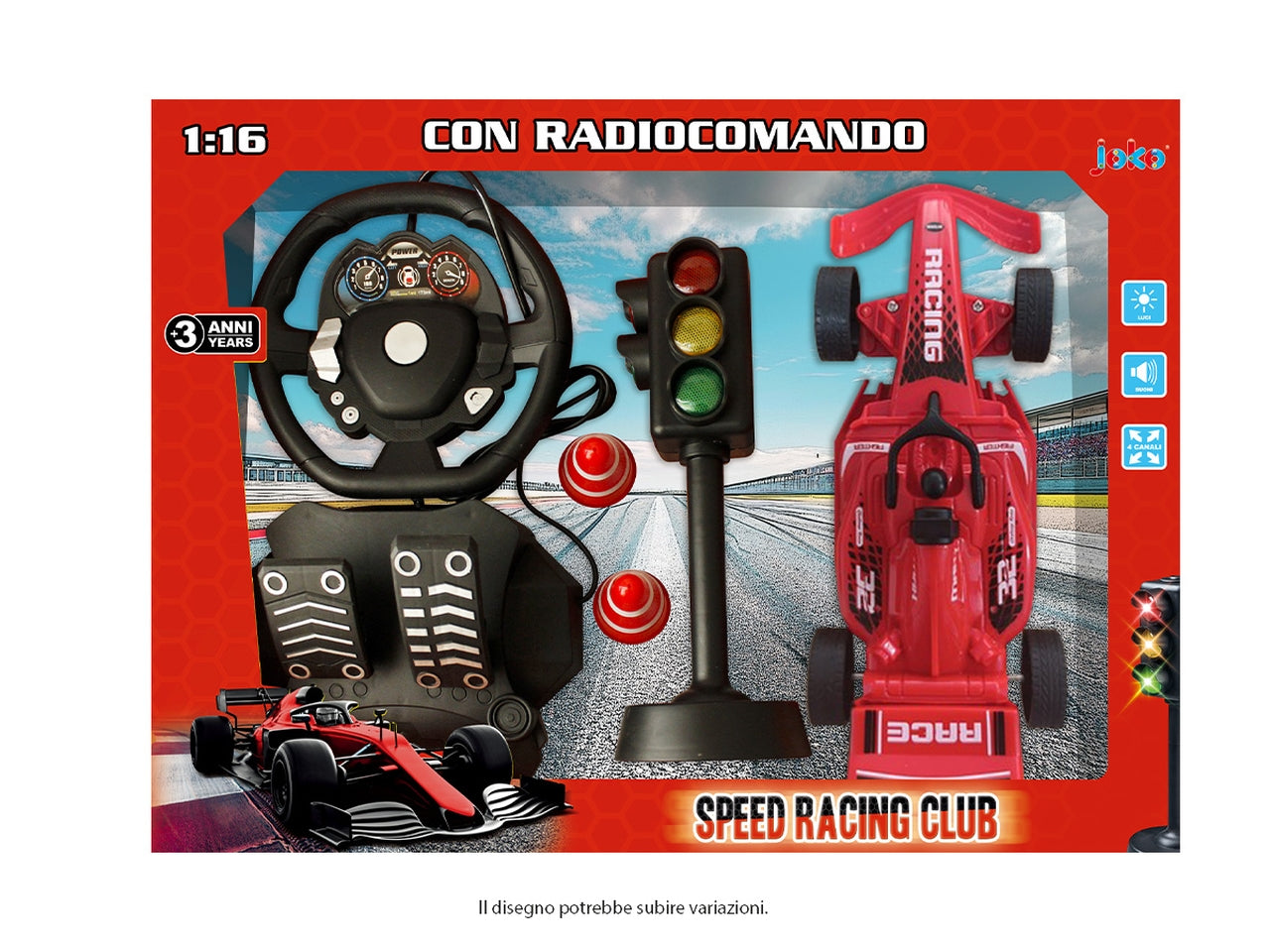 Macchina radiocomando fF1 scala1:16 con accessori