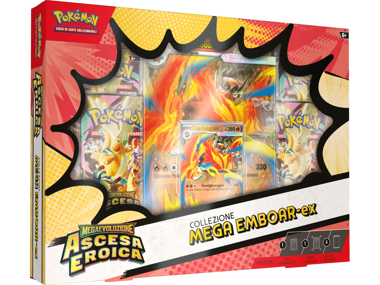 Pokemon M2.5 Col.Mega Emboar-EX, Mega Feraligatr-EX e Mega Mega.-Ex £