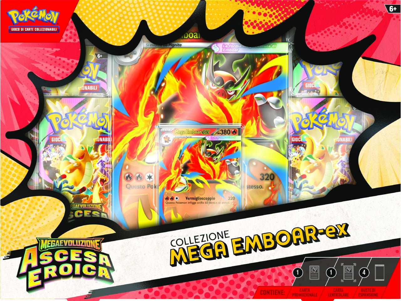 Pokemon M2.5 Col.Mega Emboar-EX, Mega Feraligatr-EX e Mega Mega.-Ex £
