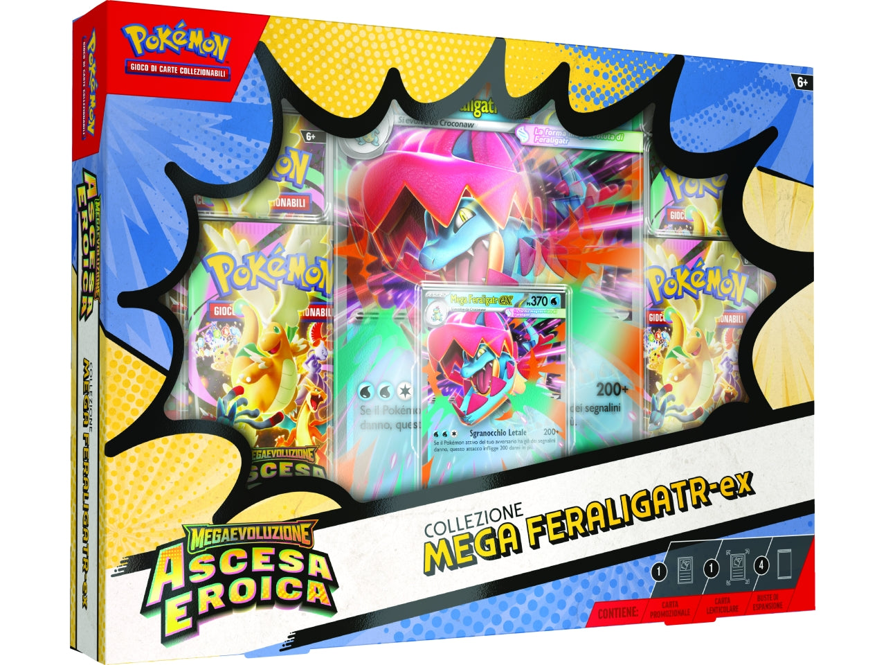 Pokemon M2.5 Col.Mega Emboar-EX, Mega Feraligatr-EX e Mega Mega.-Ex £