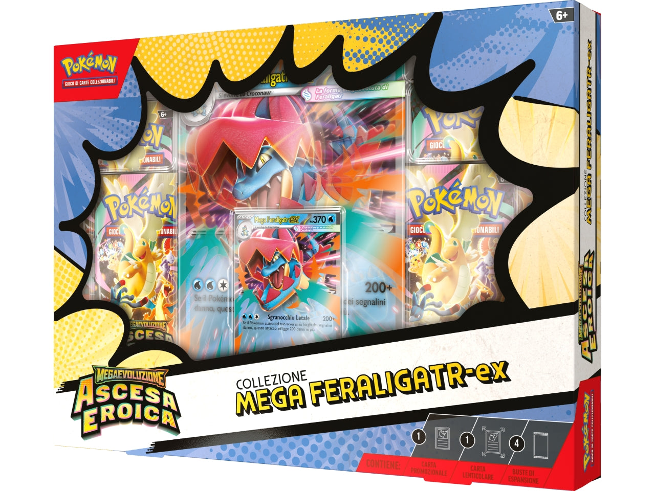 Pokemon M2.5 Col.Mega Emboar-EX, Mega Feraligatr-EX e Mega Mega.-Ex £