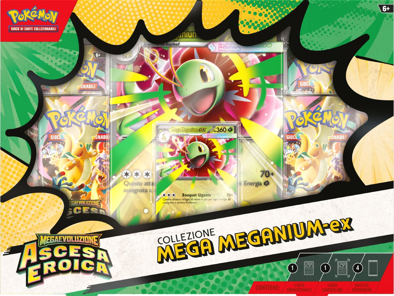 Pokemon M2.5 Col.Mega Emboar-EX, Mega Feraligatr-EX e Mega Mega.-Ex £