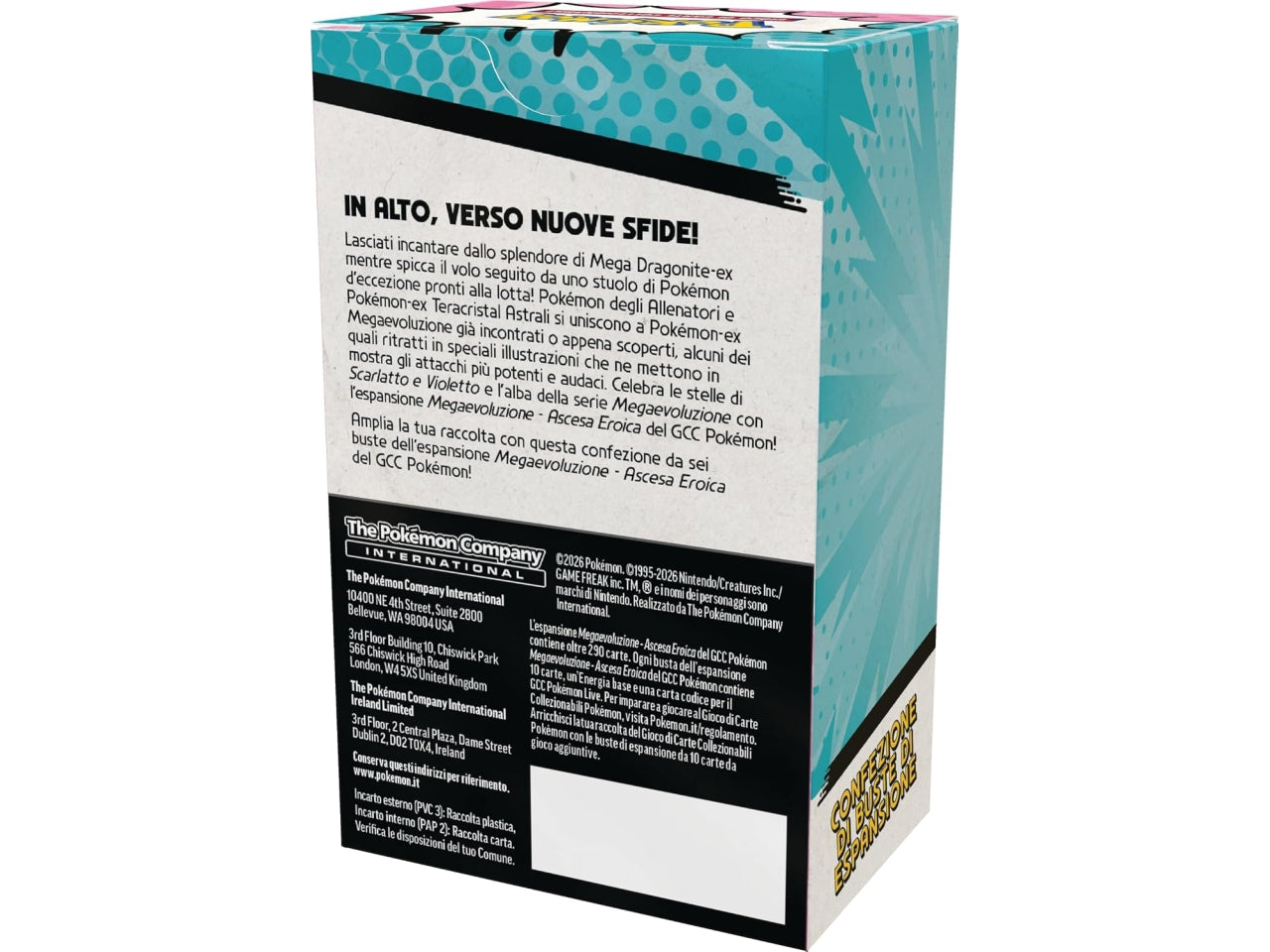 Pokemon 2.5 Bundle 6 buste Megaevoluzione - Ascesa Eroica £