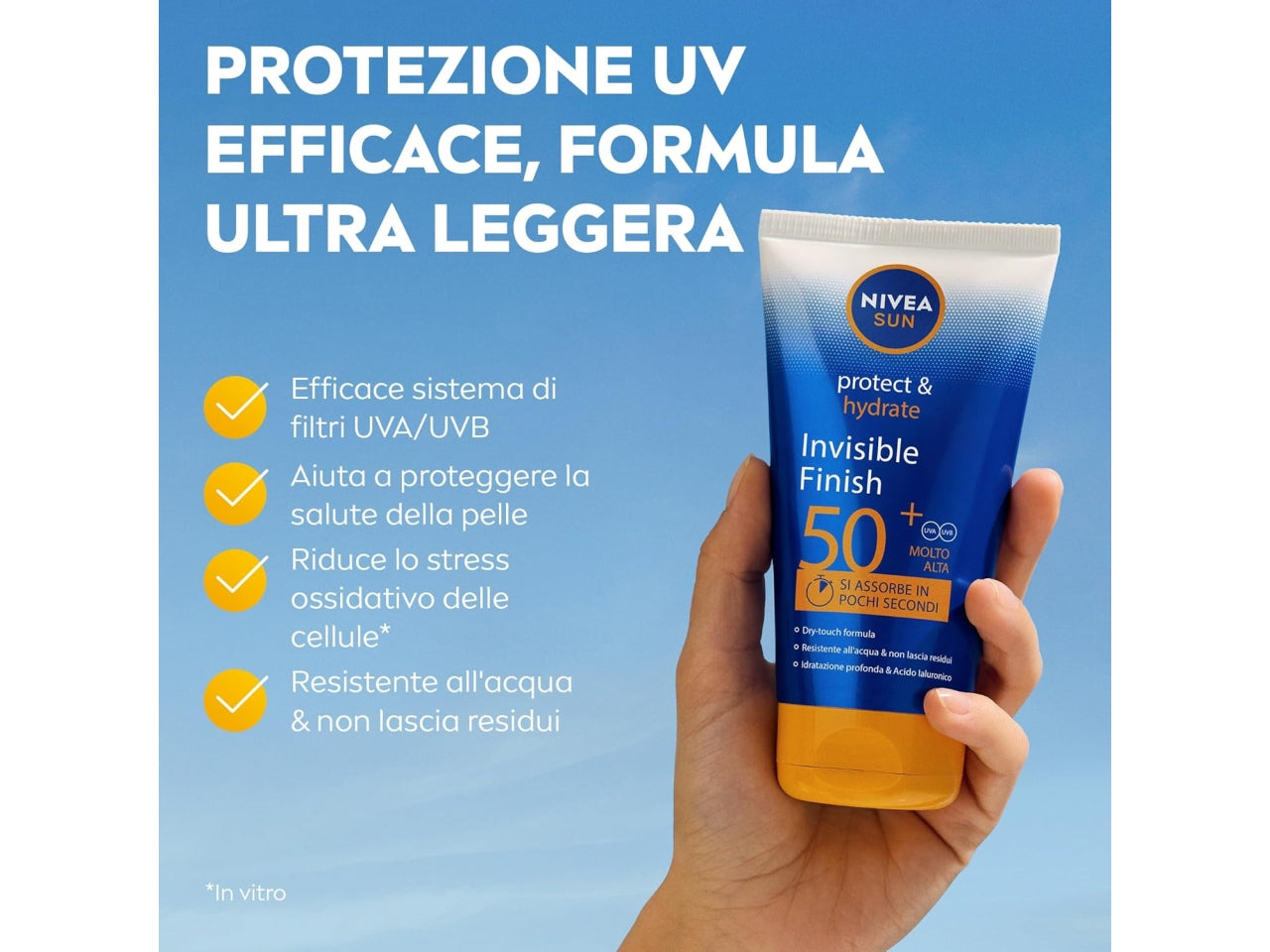 Nivea Sun crema solare Protect & Hydrate SPF 50+ tubo da 150ml