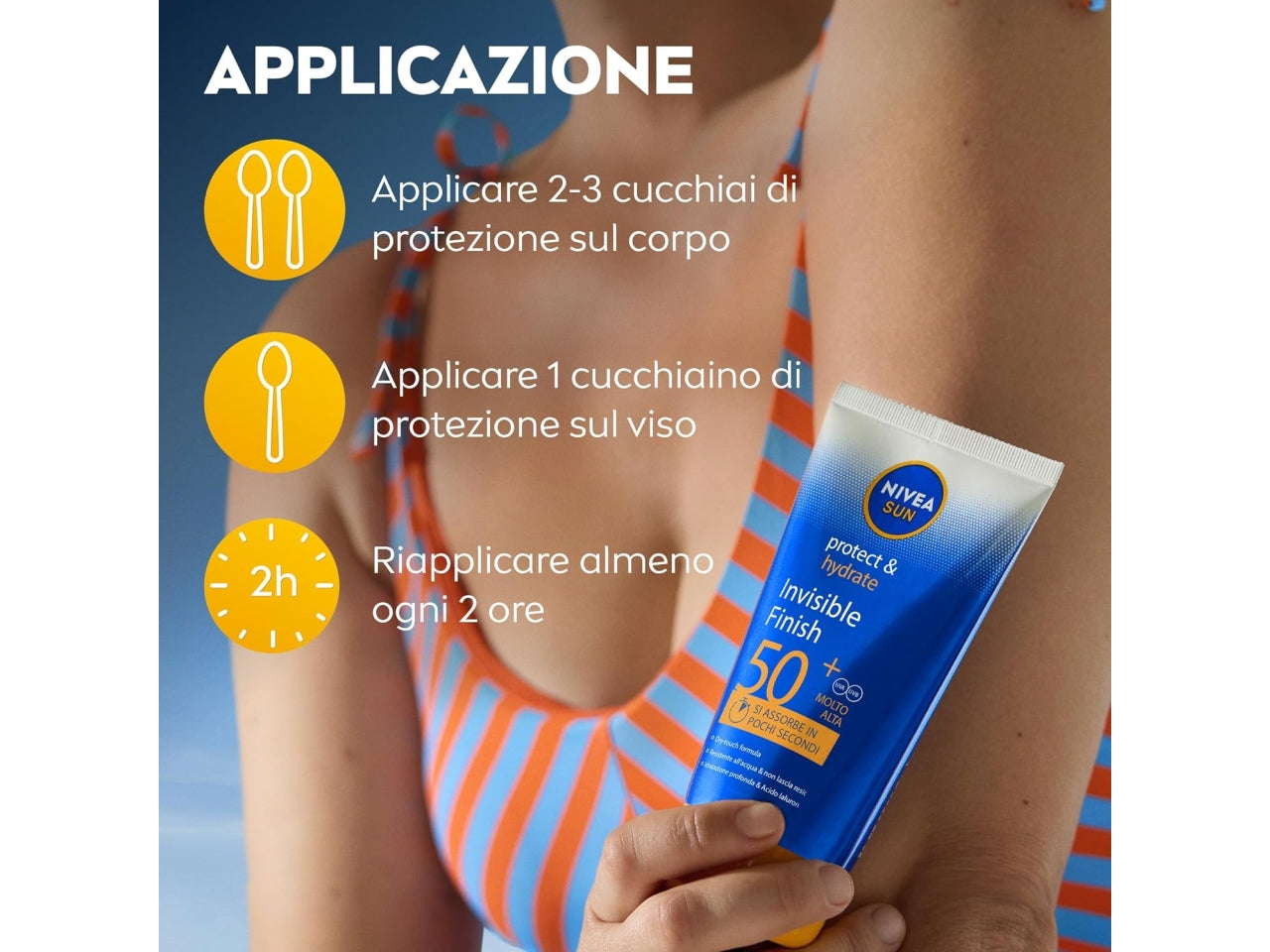 Nivea Sun crema solare Protect & Hydrate SPF 50+ tubo da 150ml