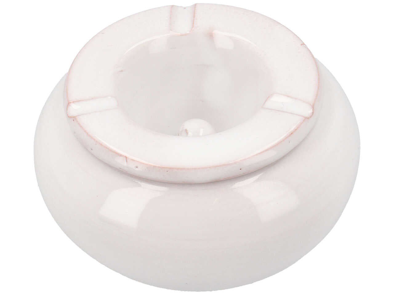 posacenere bianco artigianale p. D.7cm