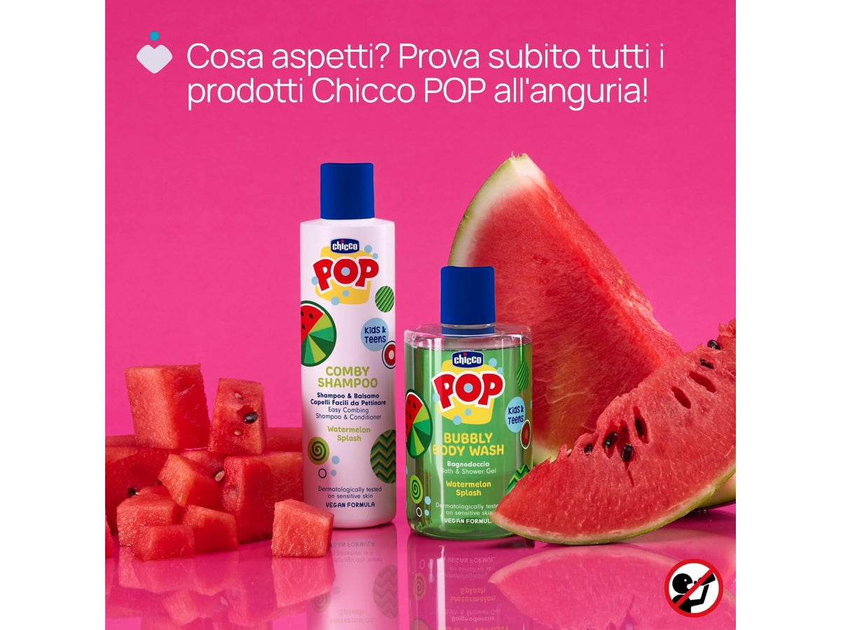 Chicco Bubbly bagnodoccia splash anguria 300ml