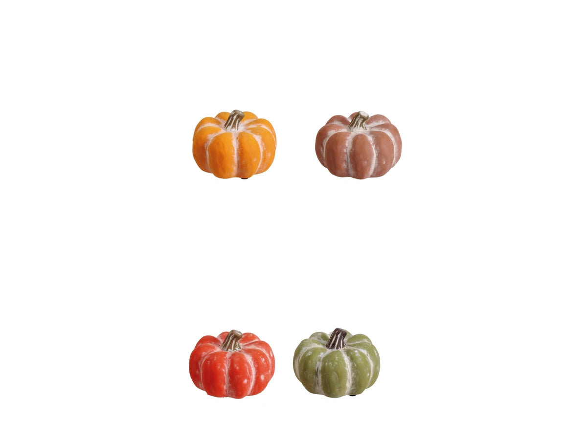 Zucca in terracotta 12xh.9cm in 4 colori assortiti