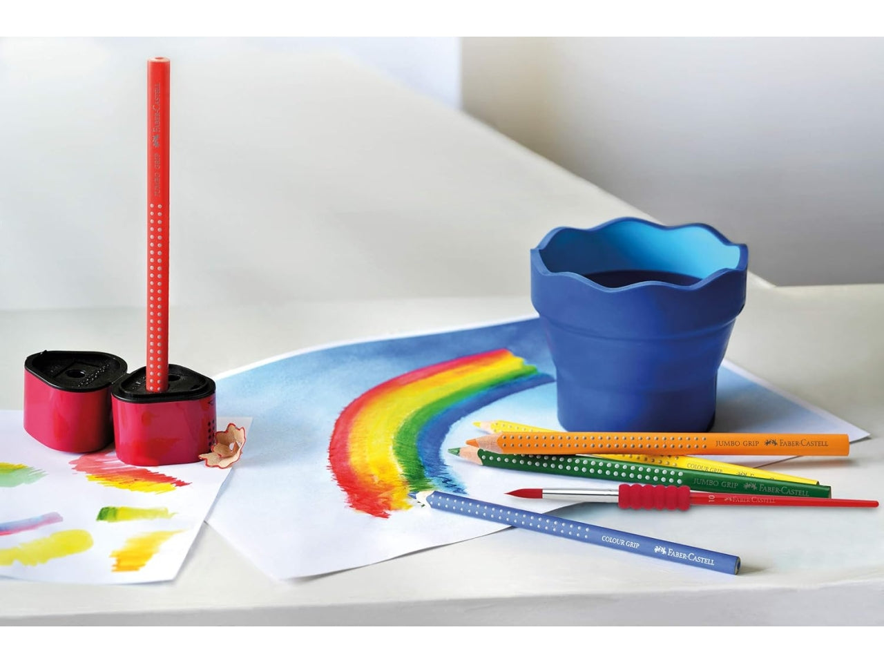 Matita colorata grip neon set da 5 matite