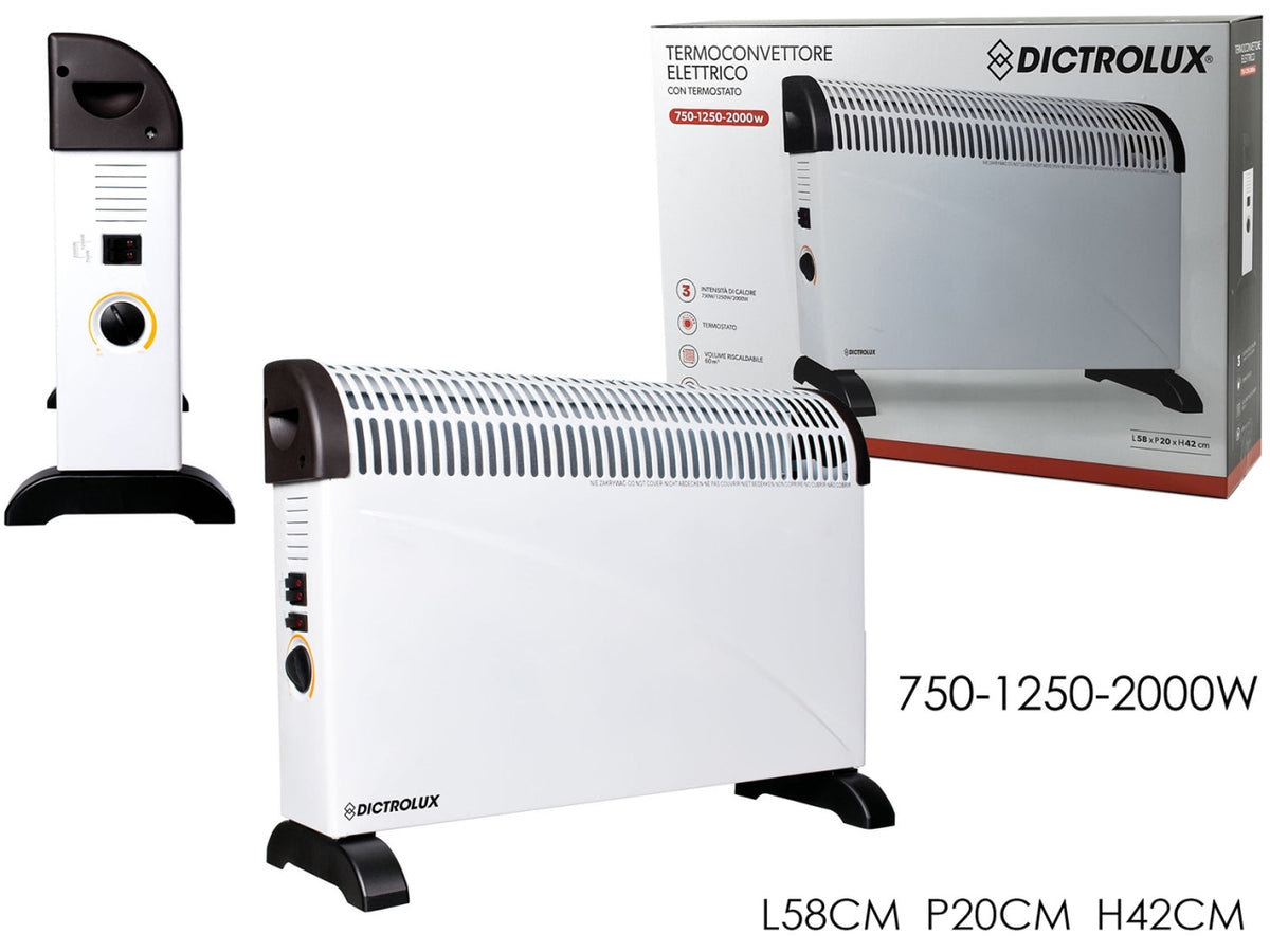Termoconvettore 2000w 58x42xh.42cm