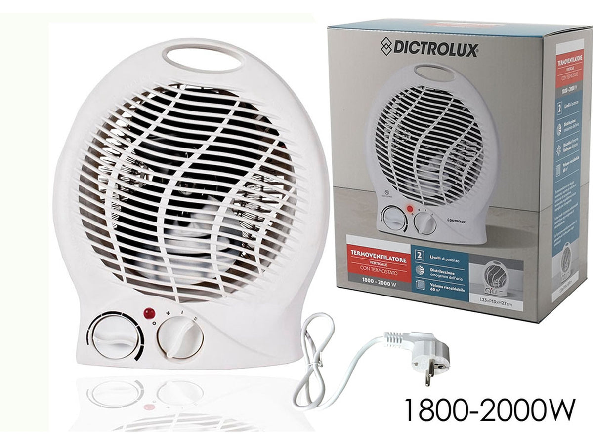 Termoventilatore 1800-2000W 2 potenze bianco