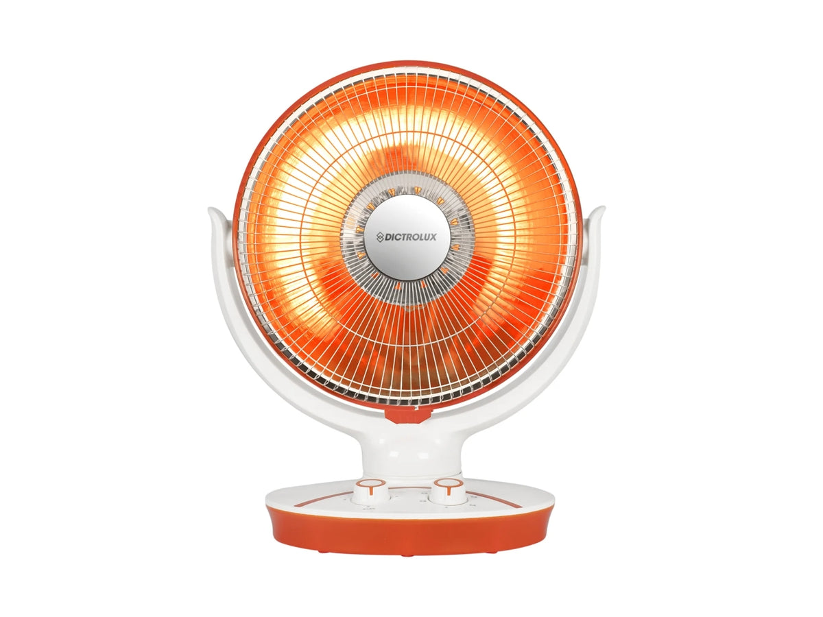 Stufa in carbonio Elìde Compact oscillante con 2 gradi di calore 1100W
