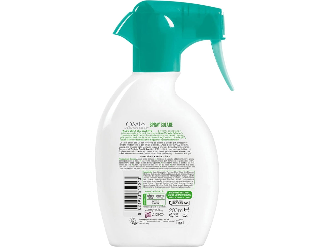 Omia coral safe aloe trigger spf30 200ml