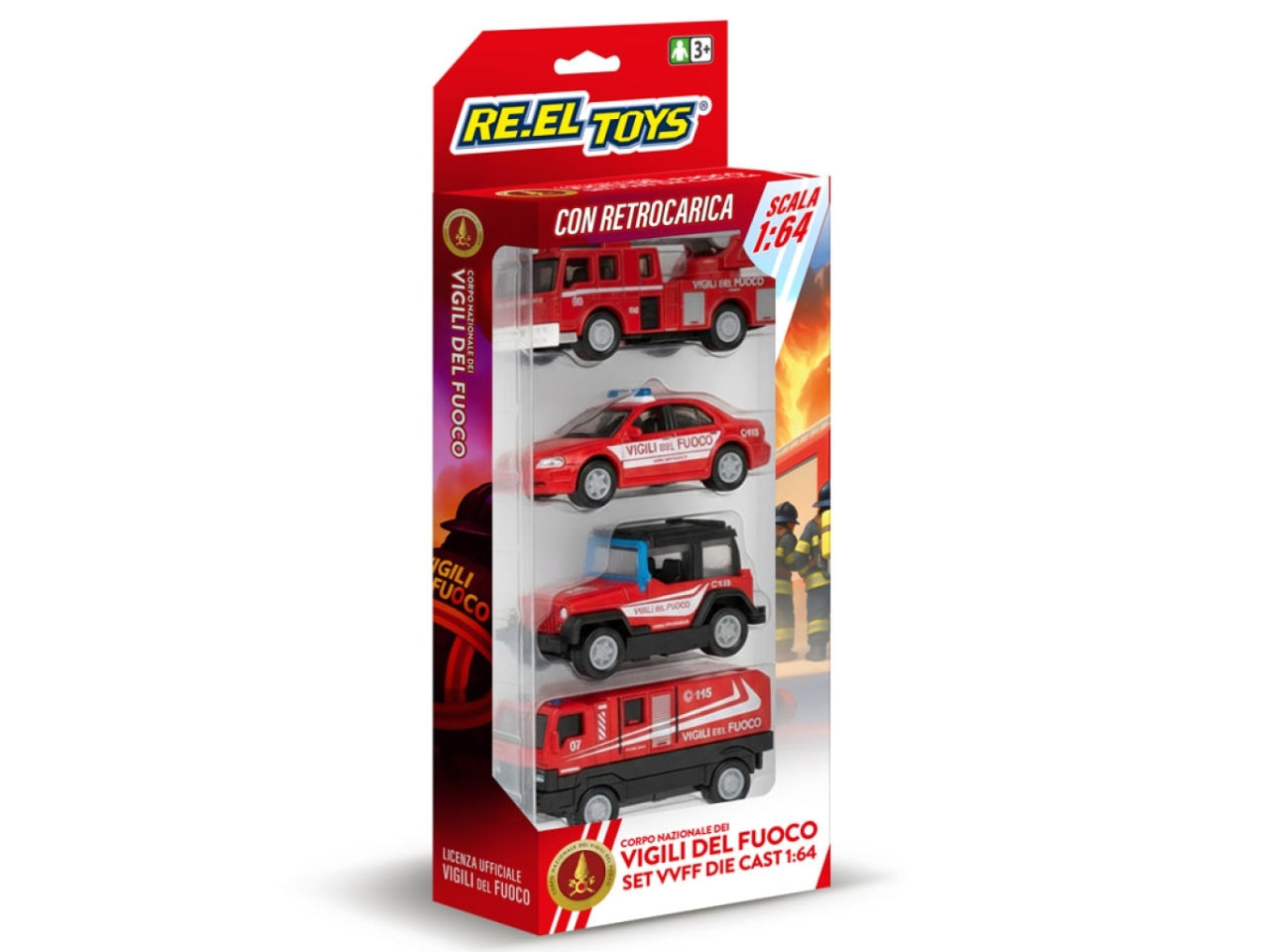 Auto veicoli WFF in scala 1:64 la confezione contiene 4 veicoli