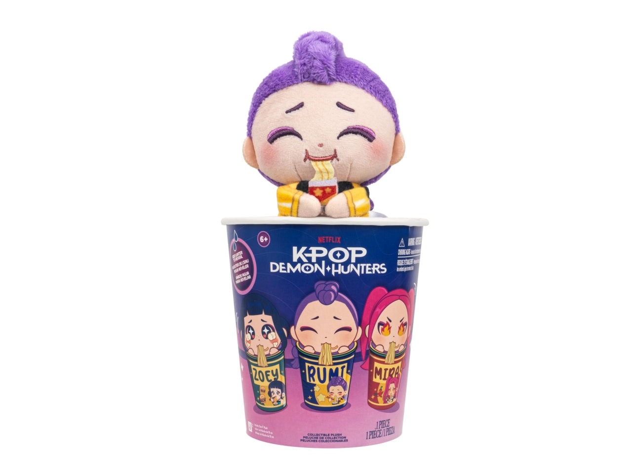 Kpop demon huntersblind cup ramen con peluche 10 cm in cdu