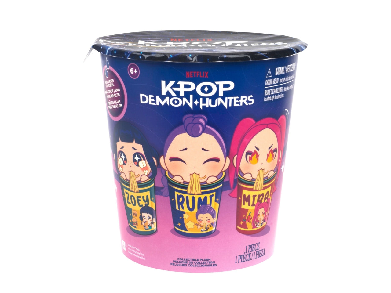 Kpop demon huntersblind cup ramen con peluche 10 cm in cdu