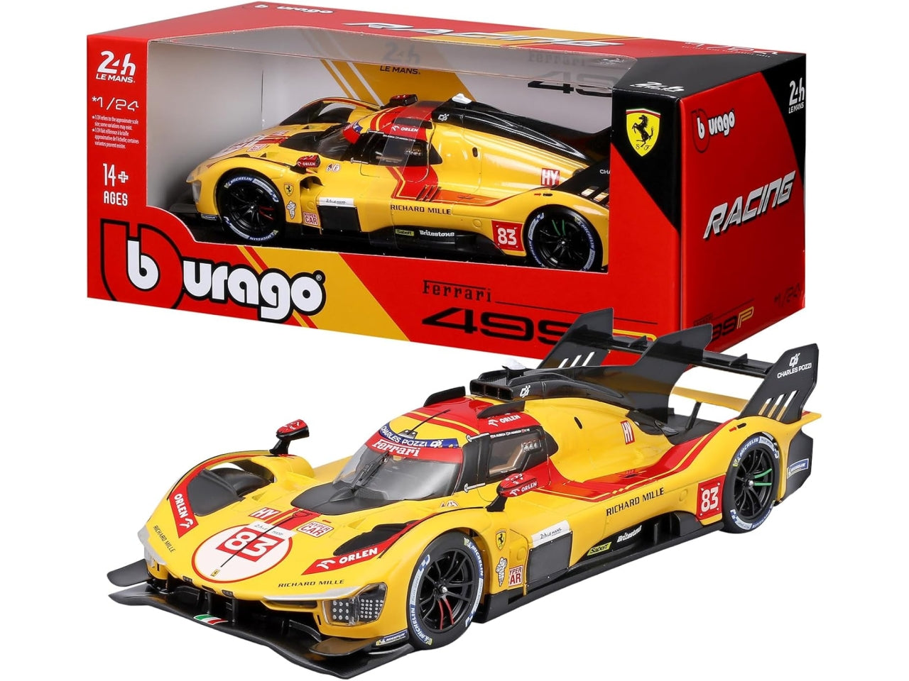 FERRARI 499P 24H LMH Hypercar 2025 #83 - scala 1:24