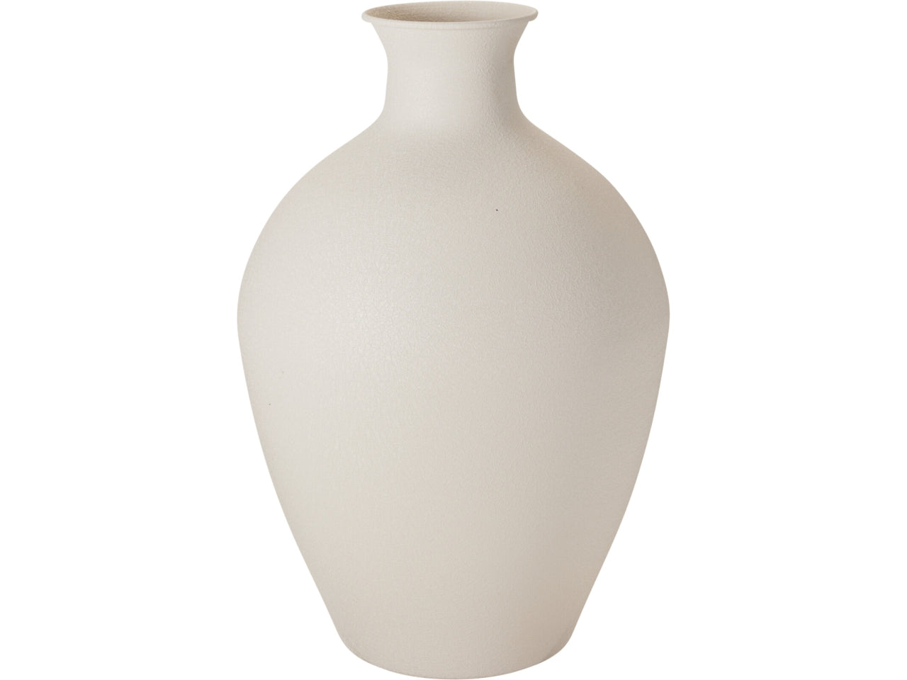 Vaso in metallo bianco 46cm