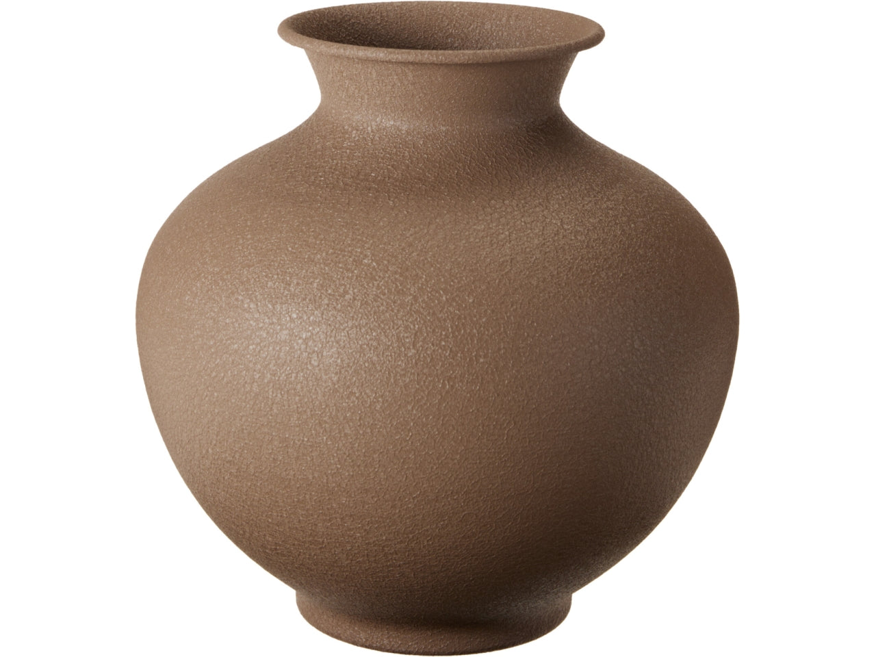 Vaso in metallo marrone 23cm