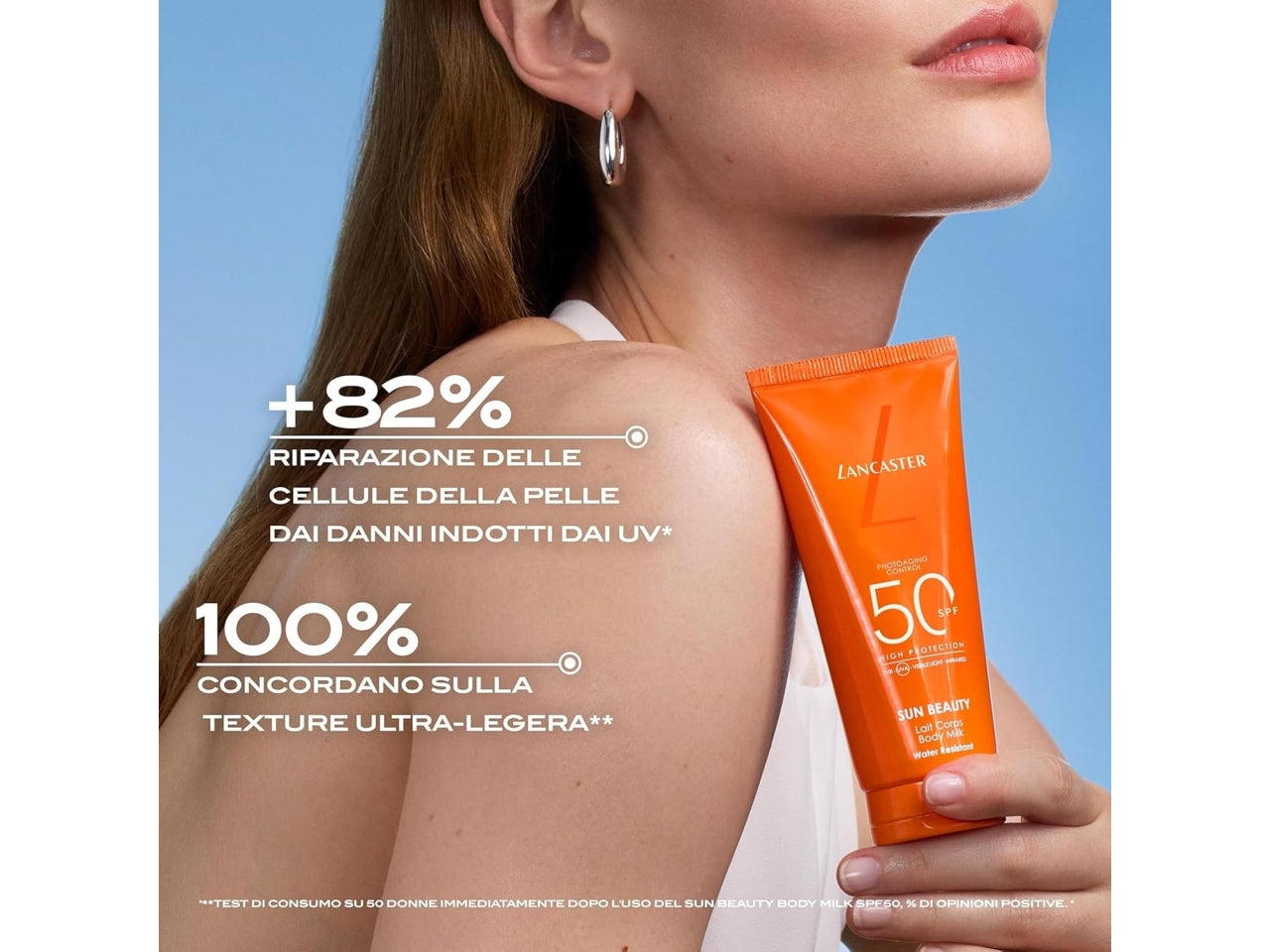 Lancaster solare sun beauty lait corps body milk spf50 - 100ml