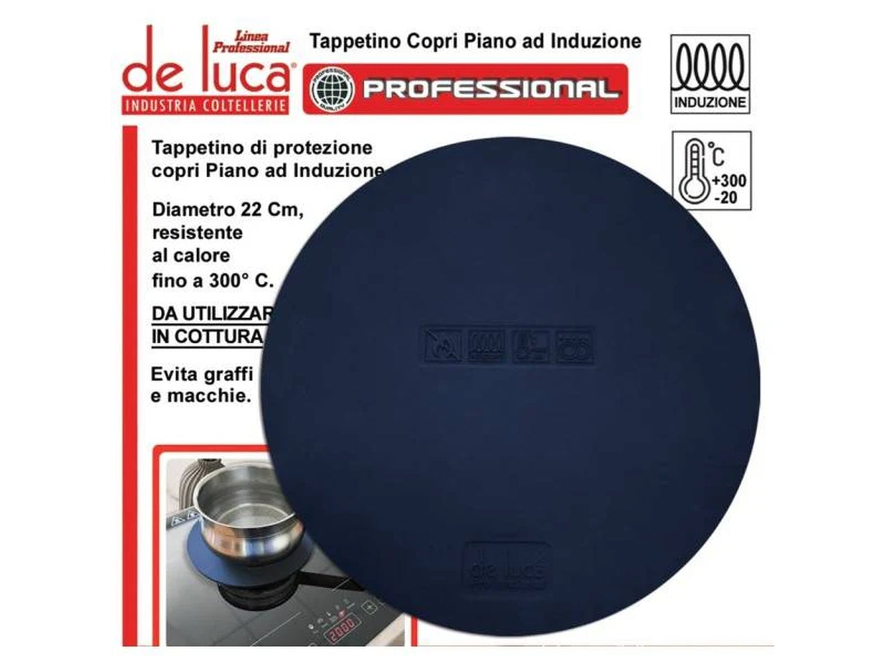 Linea professional tappetino protettivo per piastra ad induzione 22cm