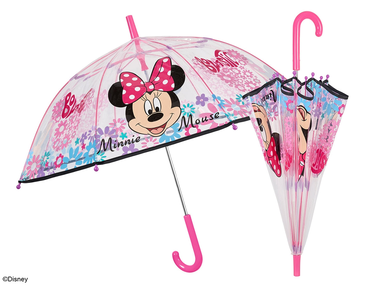 Minnie ombrello manuale 45cm cupola poe